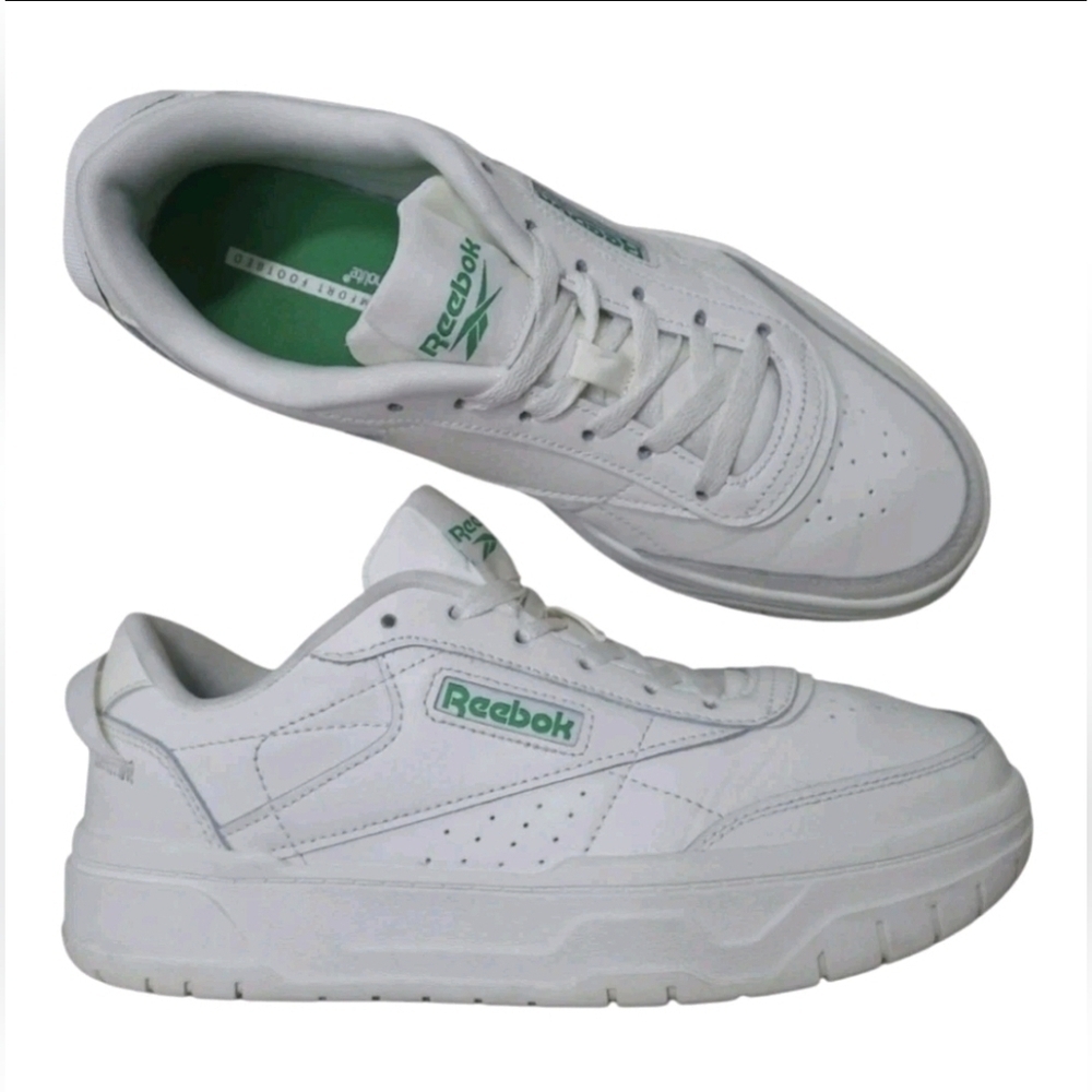 Reebok Tech Geo Club C Green/White Size 8 1/2